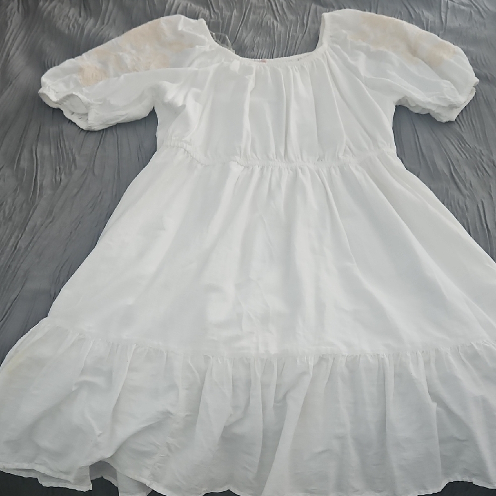Knox Rose White Ruffled Midi Sundress
